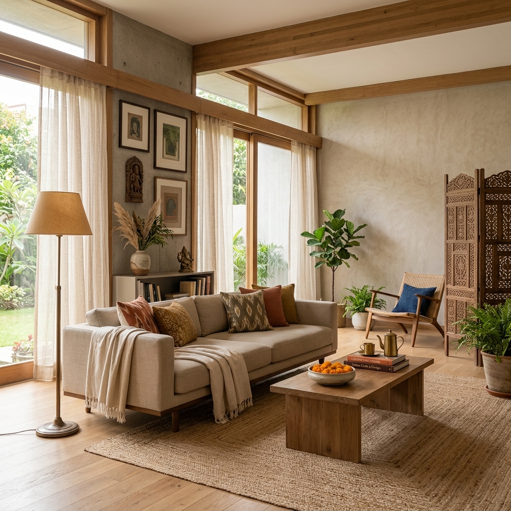 Modern sustainable living room